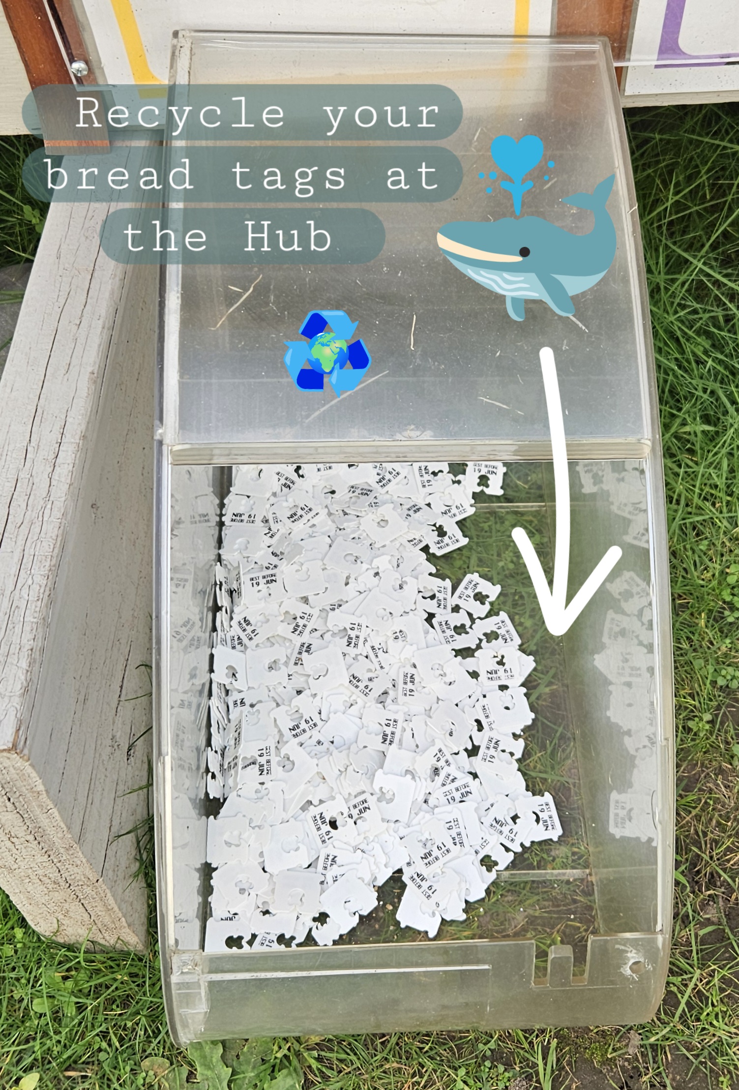 Plastic bread tags flyer